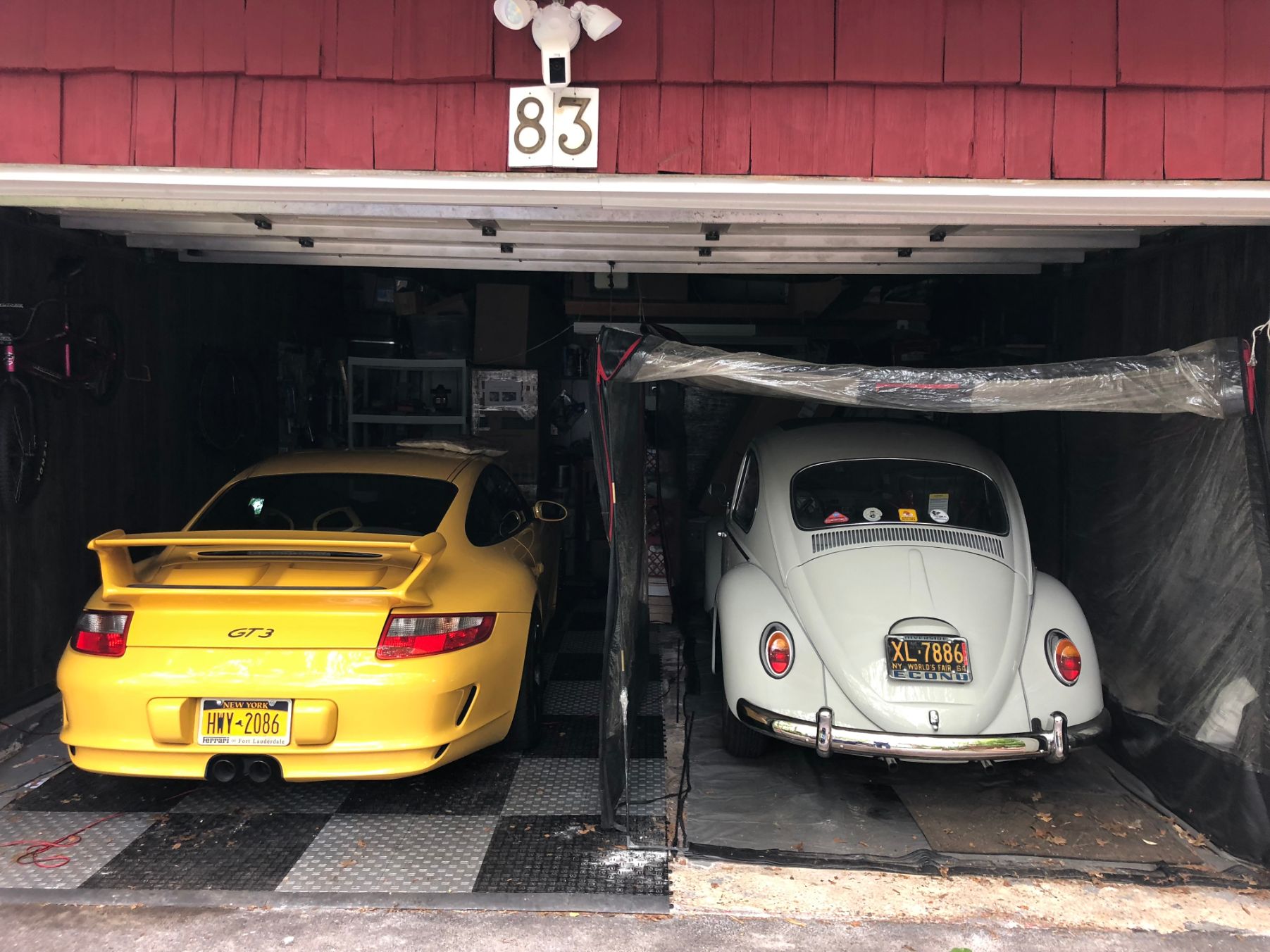 Porsche 997 GT3 and VW 1965 Beetle